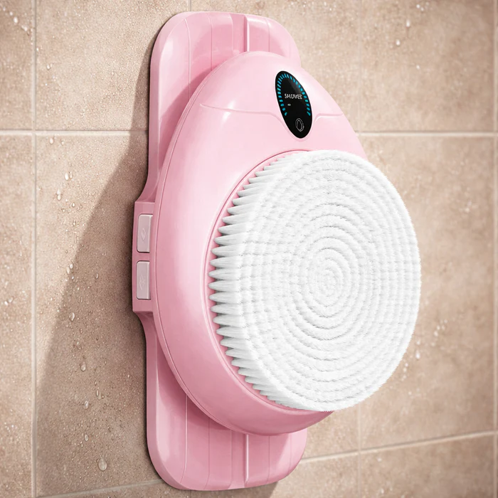LumaScrub back scrubber in pink